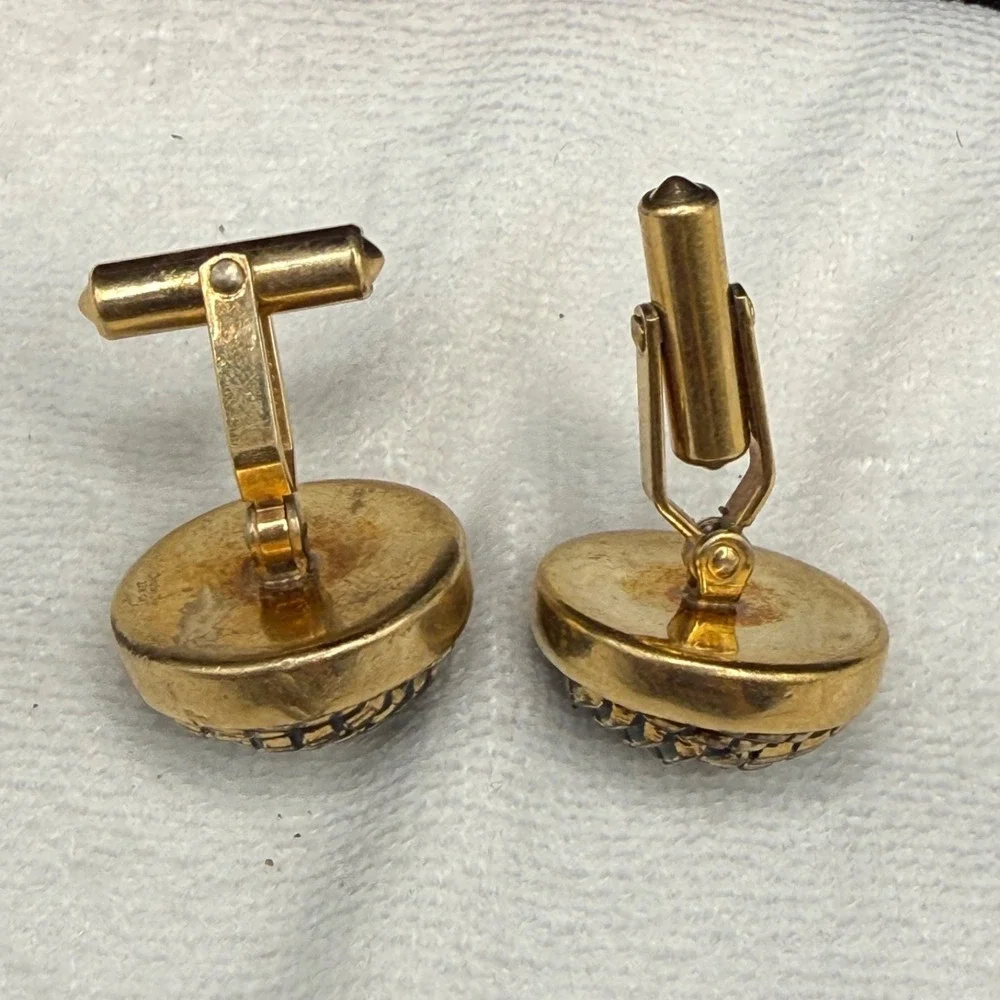 Vintage Christian Dior‎ Gold Filled Cufflinks